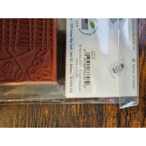 Hero Arts Remountable Rubber Cling Stamp Hello Block - Picture 3 of 3